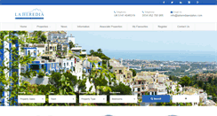 Desktop Screenshot of laherediaestates.com