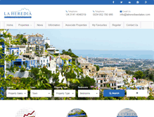 Tablet Screenshot of laherediaestates.com